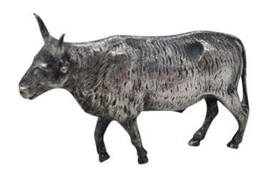 0096 Silver Figurine of a Steer