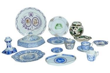 0139 Vintage Blue White Porcelain Serving Piece