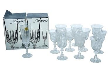 0181 Set Crystal Wine Drinking Glasses