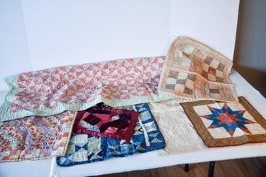 0197 Collection of Seven Antique Doll Quilts