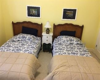 pair of twin size beds