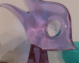 Licio Zanetti Muranco art glass fish...gorgeous alexandrite glass