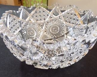 cut crystal bowl