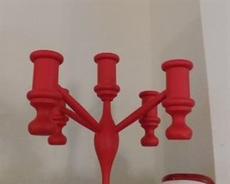 wooden Christmas candleabra