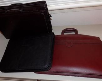 portfolios and Hartmann leather briefcase