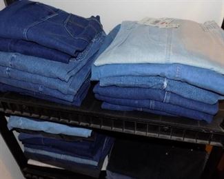 ladies jeans...Levi, Lee, and Dockers....many new with tags   sizes 14, 16, 18. 20, and 22