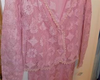 vintage lace dress with jacket