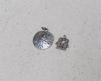 James Avery sand dollar charm and children charm