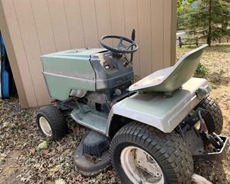Rode on lawn mower for parts or easy fix for you 