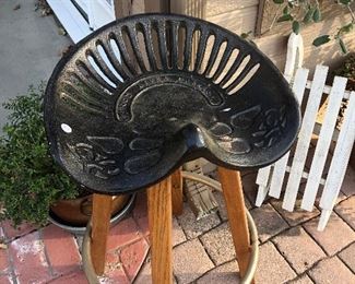 Tractor seat stool 