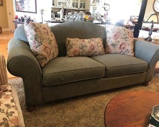 Green country style couch 