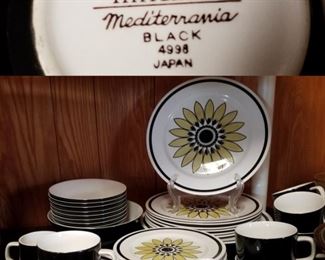 Mikasa Mediterrania Capri and Mediterrania Black Vintage China