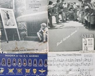 1942 Messenger Vintage US Marine ephemera