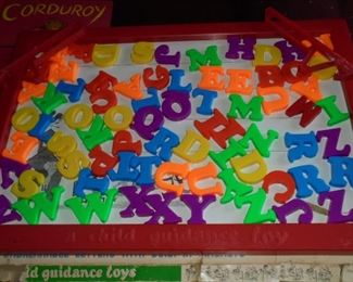 Vintage A Child Guidance toy - Magnetic Alphabet & Spelling Board