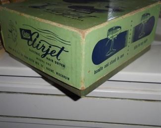Vintage Oster Airjet hand held hair dryer in orig box (works)