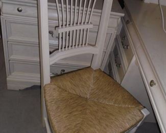 Full Set  Bedroom Suite by Lexington: woven bottom chair