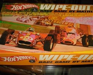 Vintage 'Hot Wheels' 'Wipe - Out' race game by Mattel