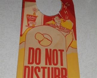 Cool vintage Holiday Inn 'Do Not Disturb' door hanger
