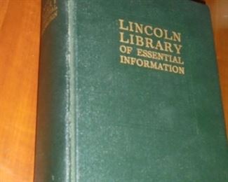 Vintage RARE Lincoln Library of Essential Information book Every thing in perfect condition. Binding excellent, nothing torn or 'dog-eared' w/old bible style tabs