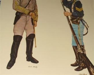 Prints: Civil War Cavalry men