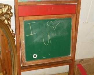 Vintage child's chalk board