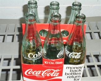 6 pack of 10 oz coke botles