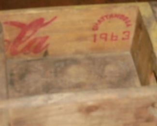 Vintage wood Coca Cola crate - Chattanooga 1963