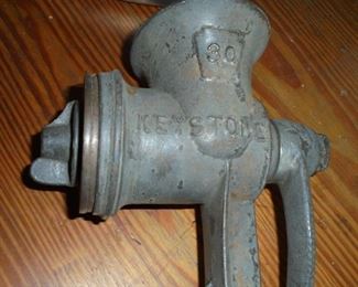 Antique 'Keystone' counter mount grinder #30