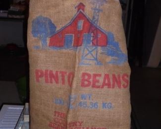 'Country  Pride Pinto Bean' 100# burlap sack