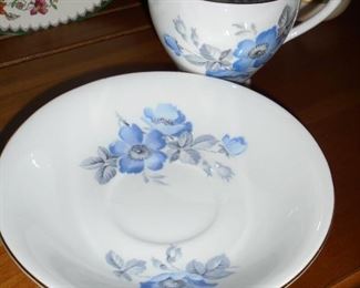 Vintage dish & cup English Castle  china  England