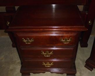 6 piece king bedroom suite: All matching cherry wood   1 of 2 matching night stands
