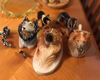 Collie figurines 