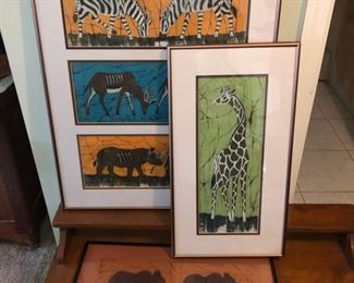 African cloth paintings 