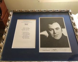 Signed Pavarotti photo