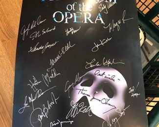 Signed Phantom of the Opera poster 