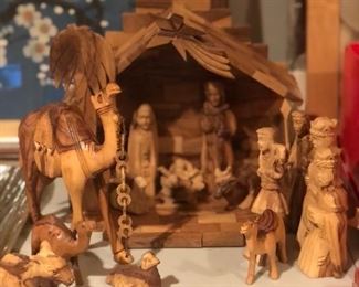 Wood Nativity 