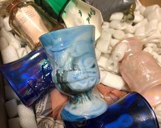 Boyd slag glass Lone Ranger AND cats, horses & dogs 