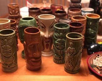Vintage Tiki mugs 
