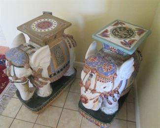 Elephant-Themed Accent Tables