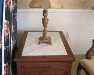 Variety of End Tables & Table Lamps