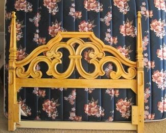 Queen 2-Poster Headboard + Queen Mattress Set