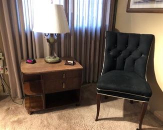 Art deco Side Table, Chair