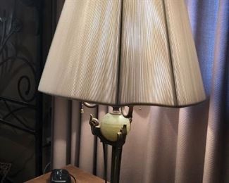 Art Nouveau Marble Figural Lamp