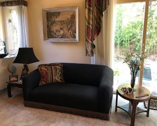 Pair of Small Black Sofas (2 of 2)