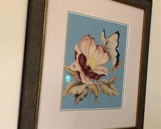 Mid Century Modern Turner Flower & Butterfly