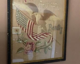 Needlepoint / Embroidery "Three American Beauties"