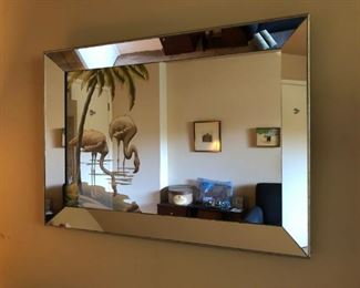 Vintage Flamingo Mirror