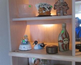 Mexican Clay & Ceramic pieces + Small Wooden Boxes