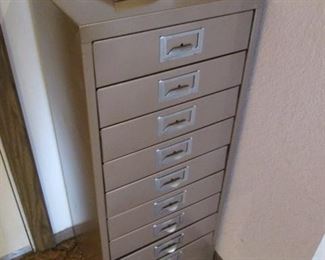 9-Drawer Metal File Cabinet