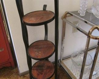 Older 3-Tier Tray Stand
